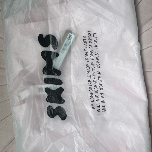 Skims Cherry Blossom Pink Mock Neck Mini Dress - Picture 2 of 5